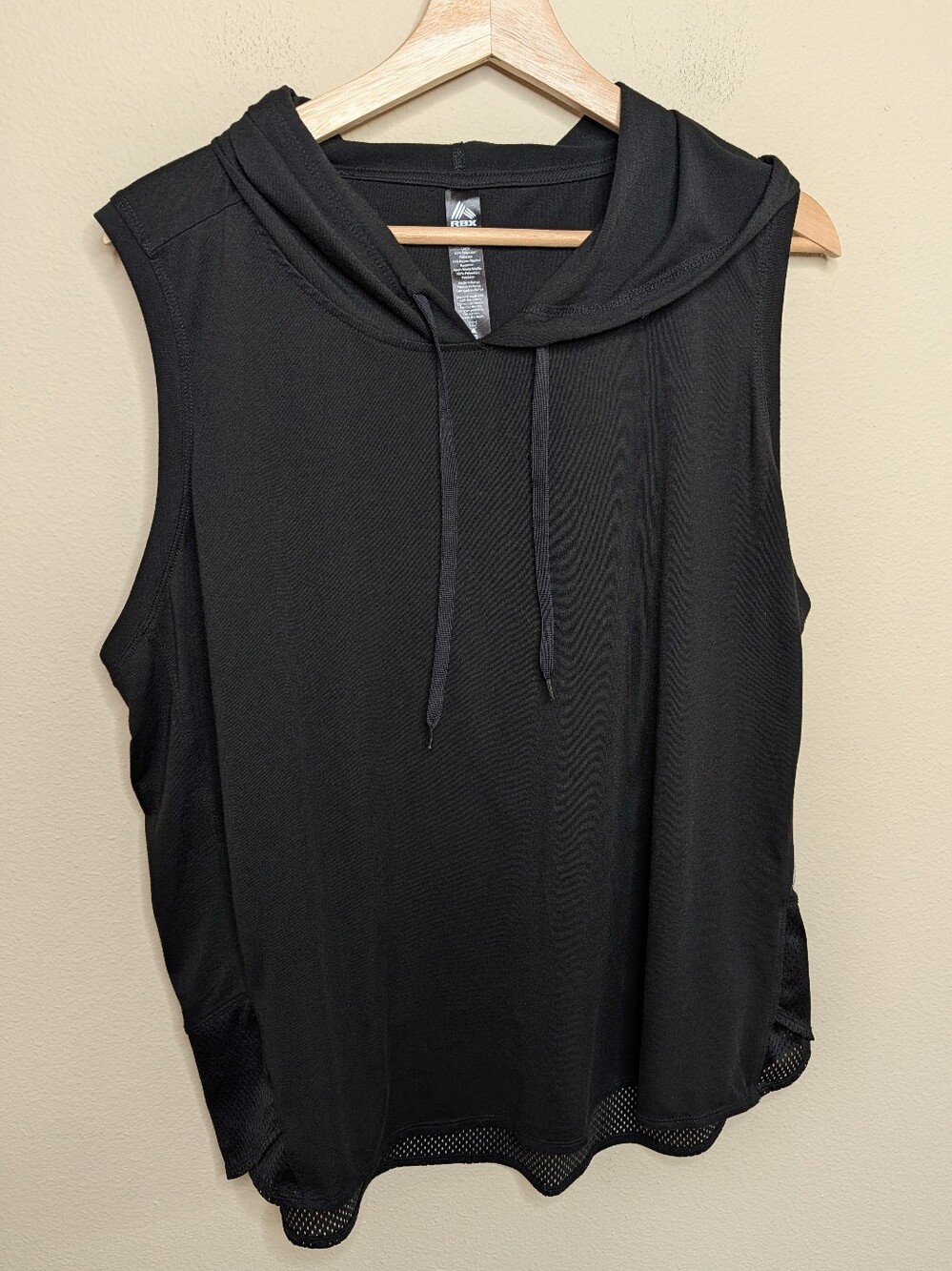 RBX Sleeveless Hooded Athletic Top with Mesh Hem Size 2X